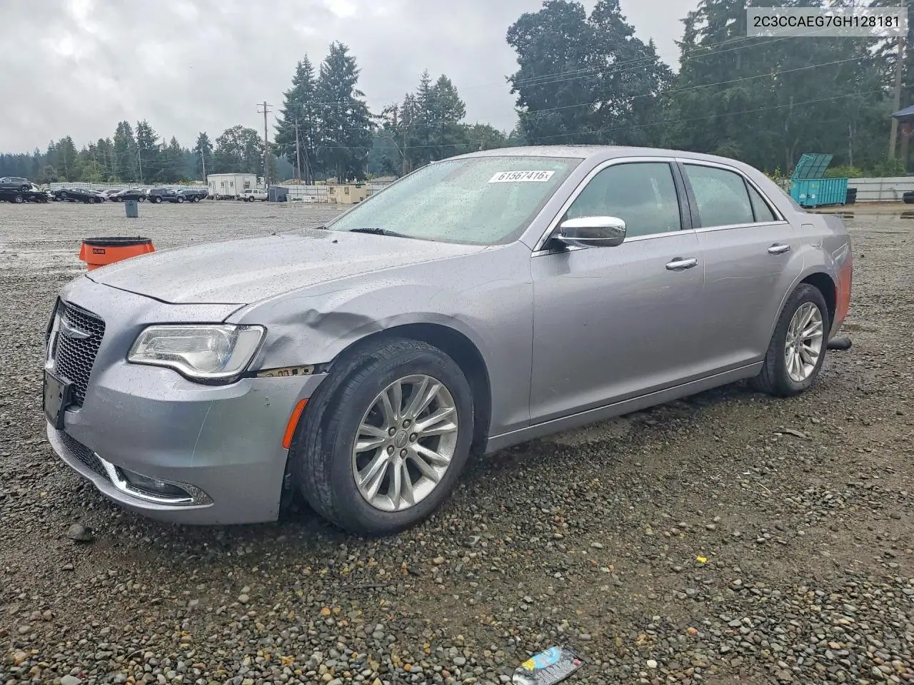 2016 Chrysler 300C VIN: 2C3CCAEG7GH128181 Lot: 61567416