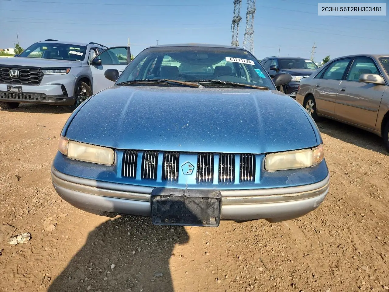 1994 Chrysler Concorde VIN: 2C3HL56T2RH303481 Lot: 61711726