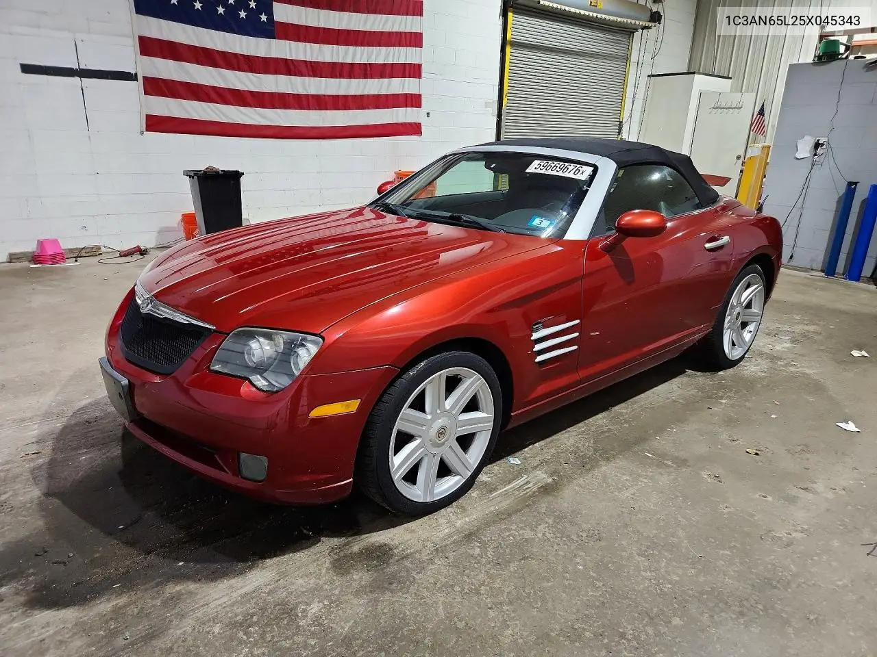2005 Chrysler Crossfire Limited VIN: 1C3AN65L25X045343 Lot: 59669676