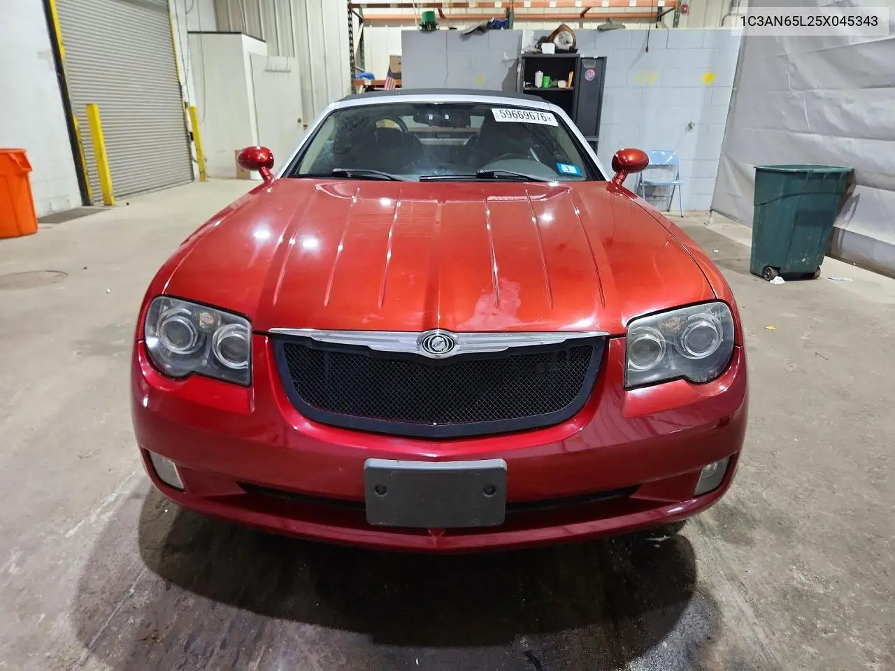 2005 Chrysler Crossfire Limited VIN: 1C3AN65L25X045343 Lot: 59669676
