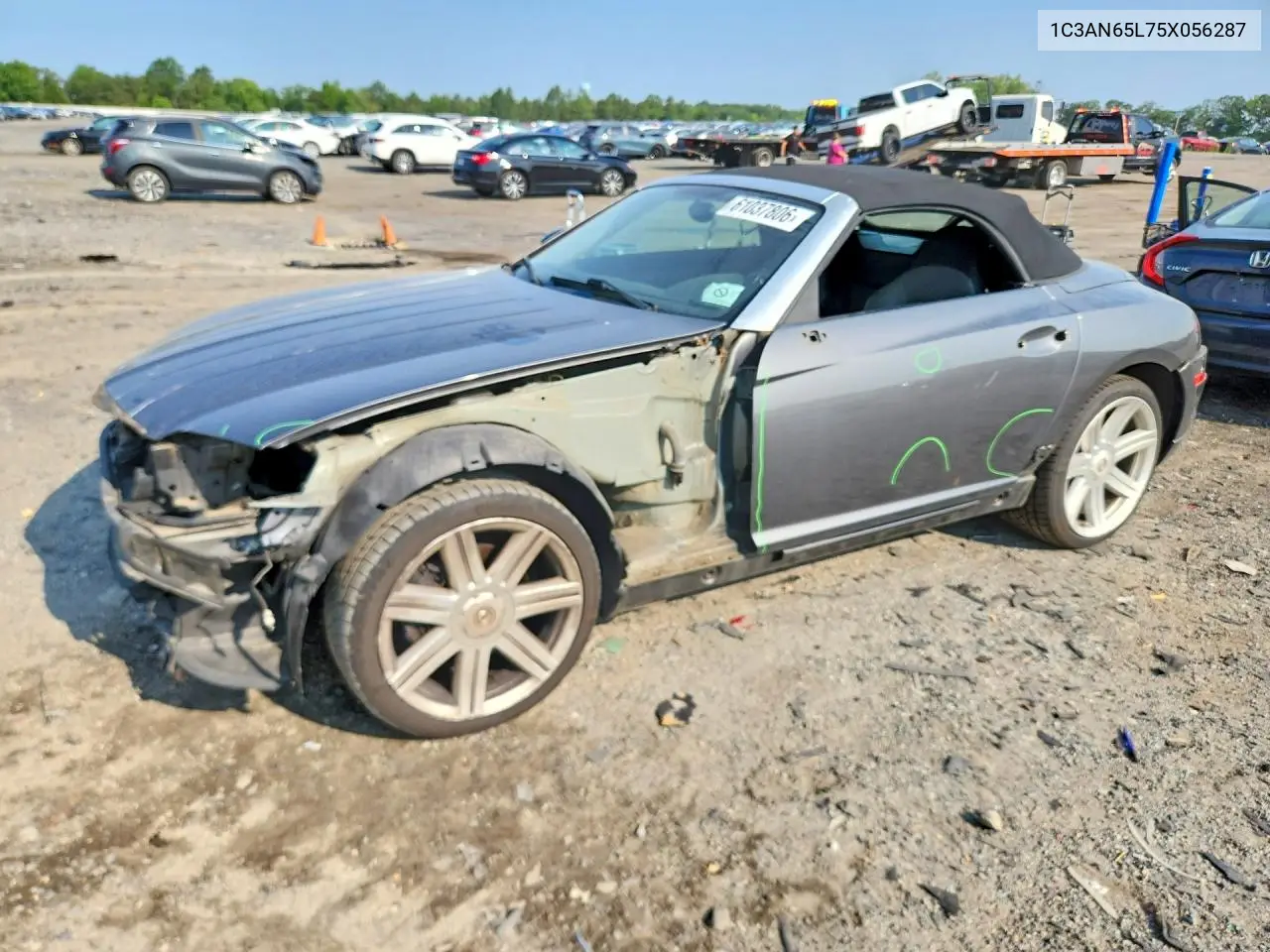 2005 Chrysler Crossfire Limited VIN: 1C3AN65L75X056287 Lot: 61037806