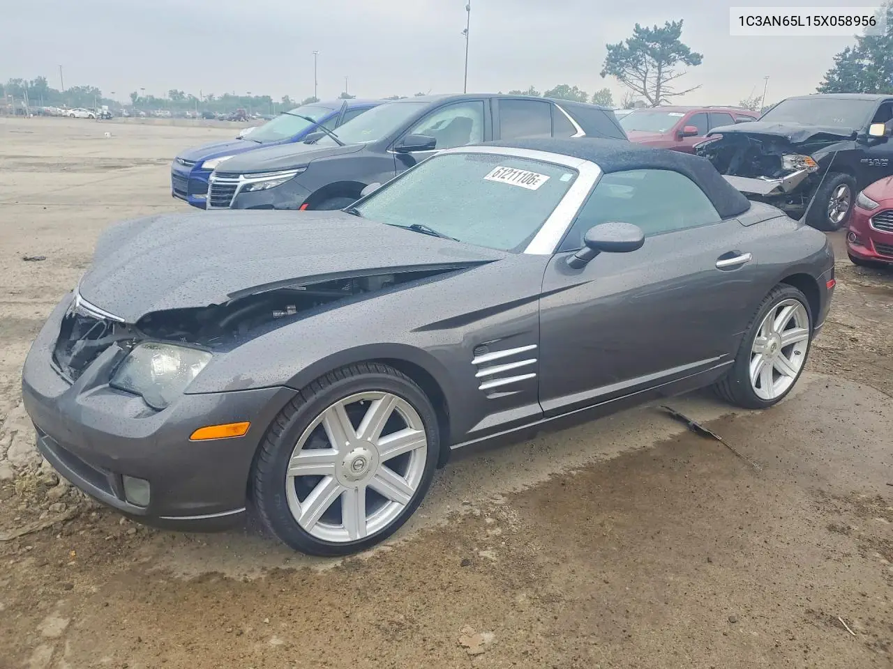 2005 Chrysler Crossfire Limited VIN: 1C3AN65L15X058956 Lot: 61211106