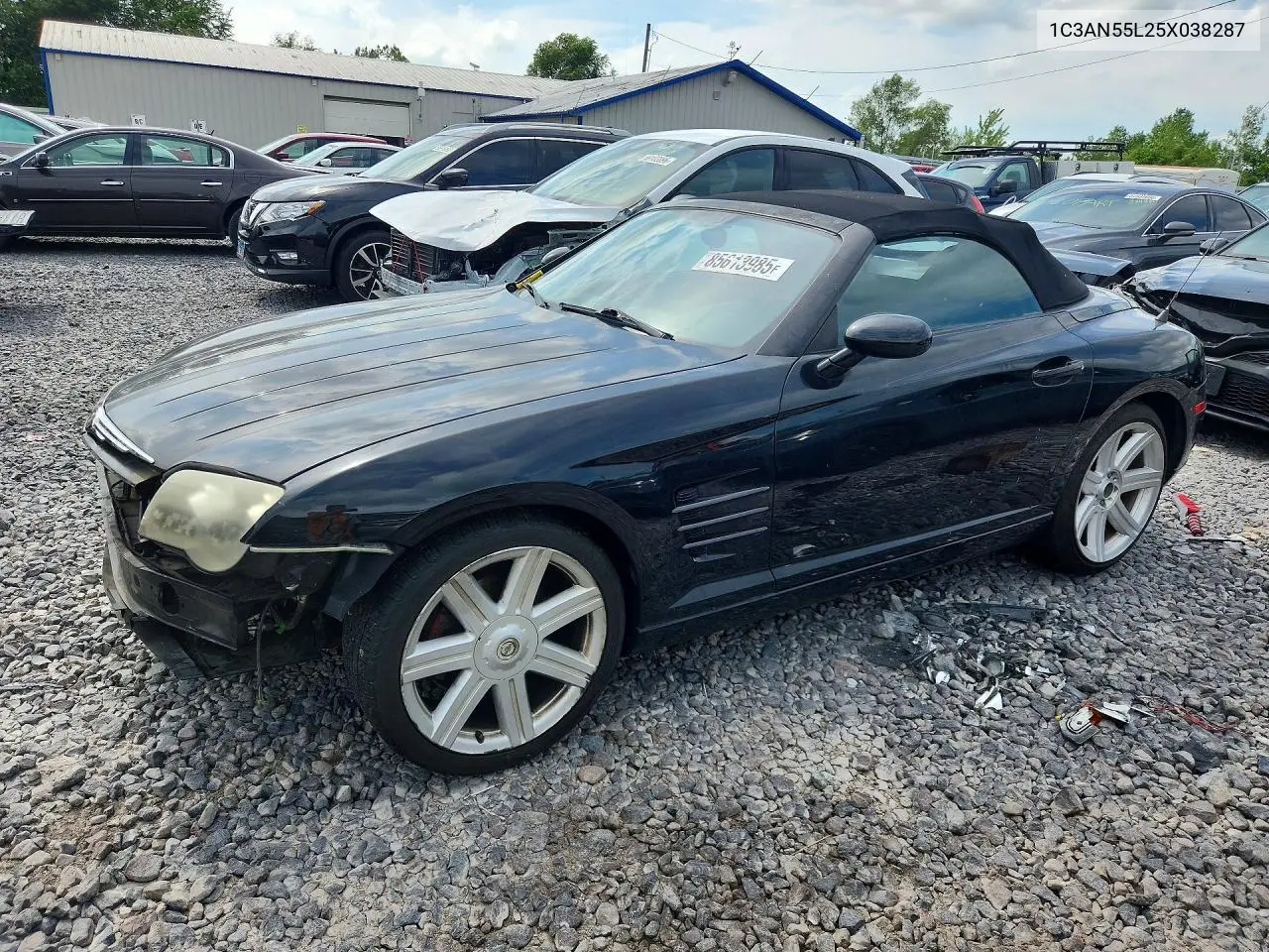 2005 Chrysler Crossfire VIN: 1C3AN55L25X038287 Lot: 85613985