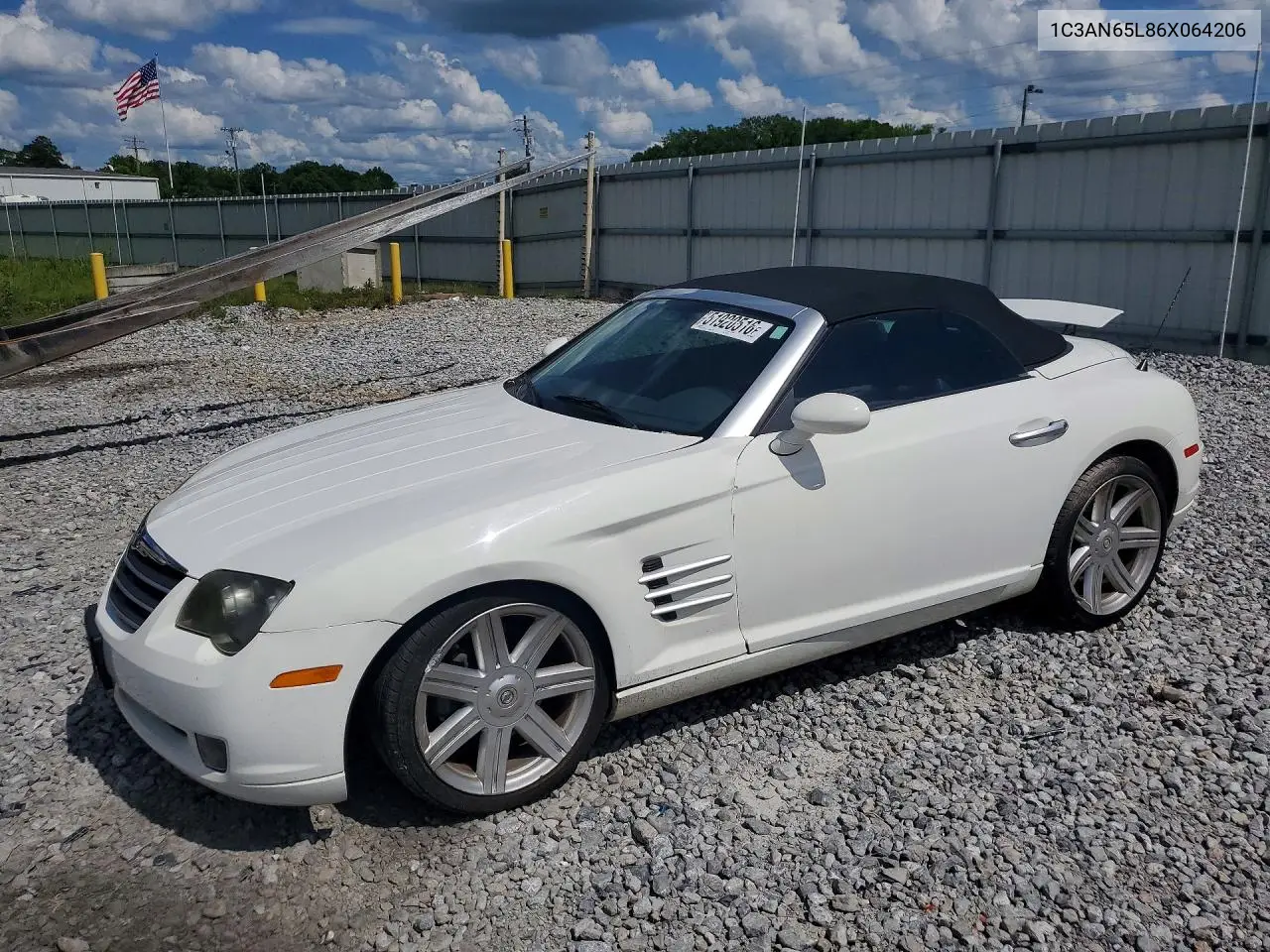 2006 Chrysler Crossfire Limited VIN: 1C3AN65L86X064206 Lot: 51920516