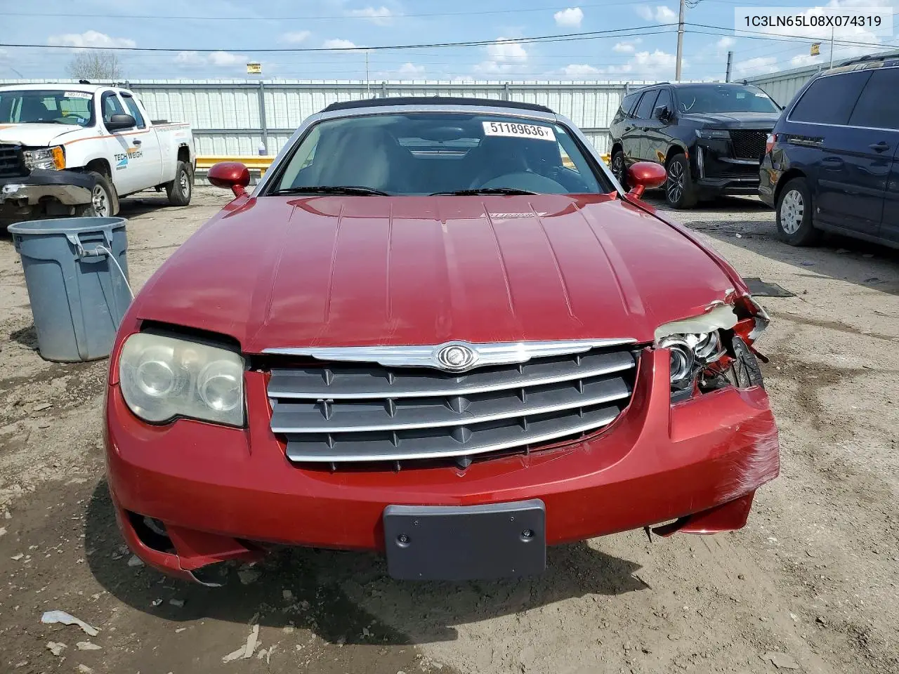 2008 Chrysler Crossfire Limited VIN: 1C3LN65L08X074319 Lot: 51189636