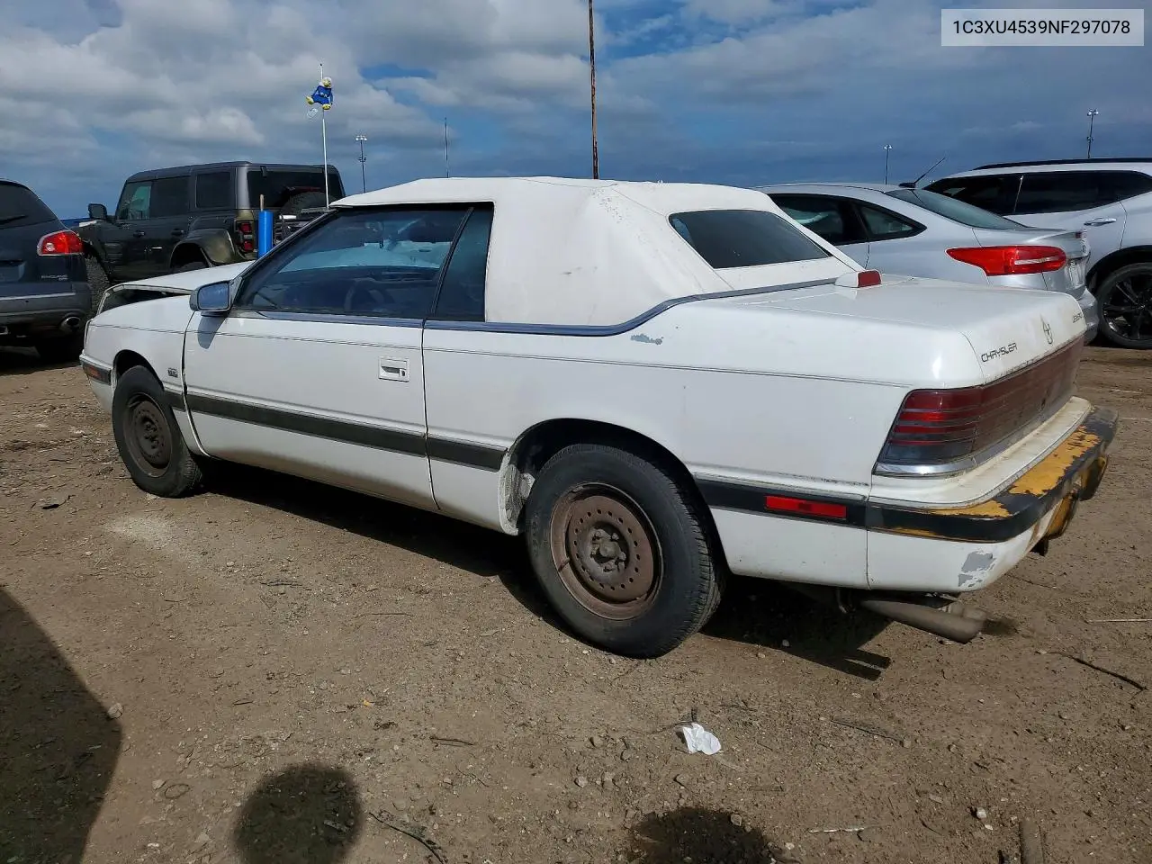 1992 Chrysler Lebaron VIN: 1C3XU4539NF297078 Lot: 57035226