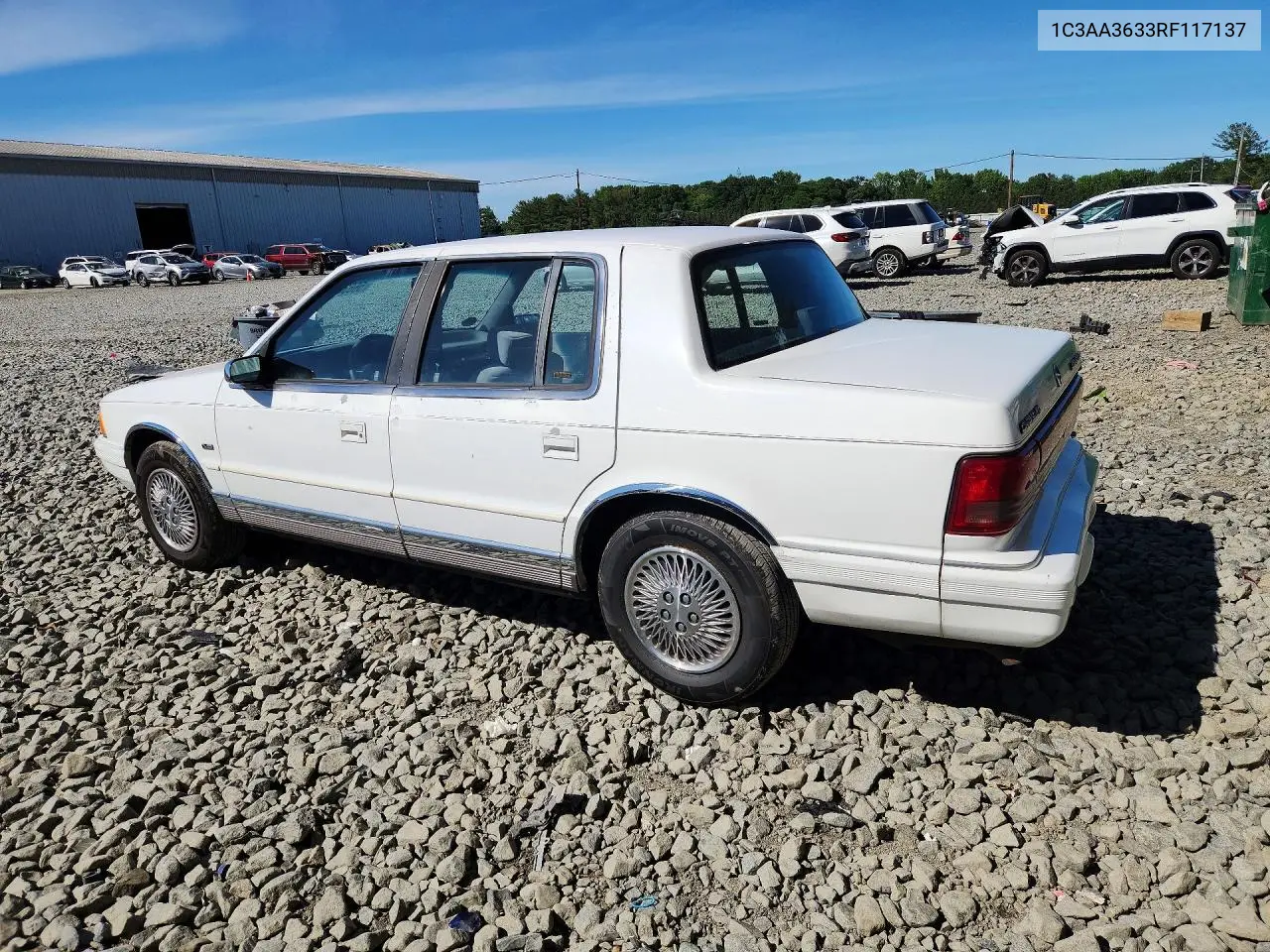 1994 Chrysler Lebaron Le A-Body VIN: 1C3AA3633RF117137 Lot: 56636166