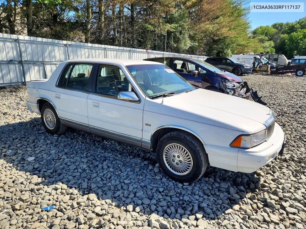 1994 Chrysler Lebaron Le A-Body VIN: 1C3AA3633RF117137 Lot: 56636166