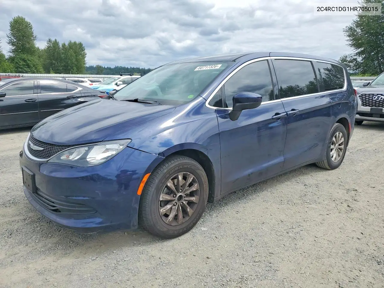 2017 Chrysler Pacifica Touring VIN: 2C4RC1DG1HR705015 Lot: 60717326