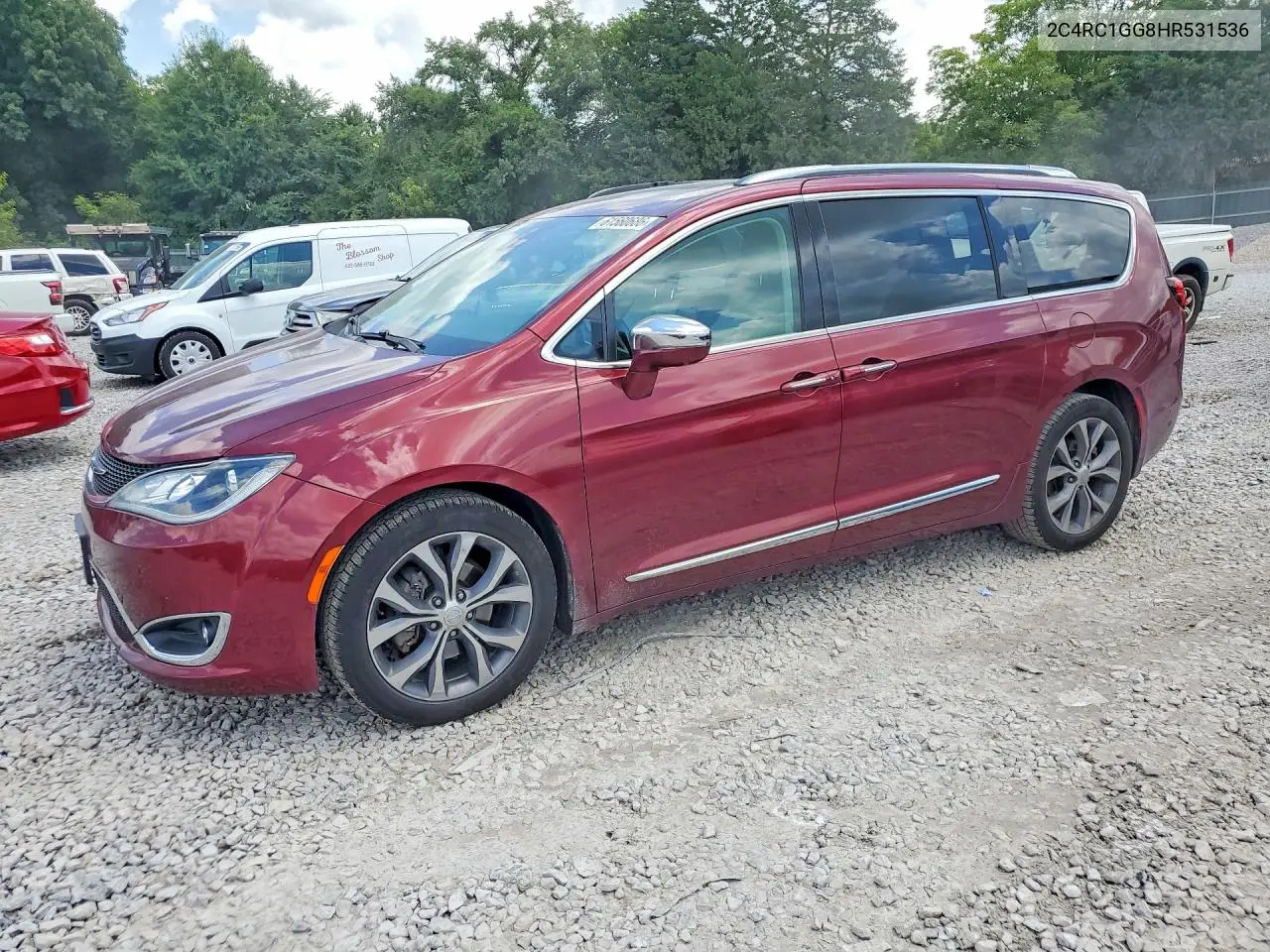 2017 Chrysler Pacifica Limited VIN: 2C4RC1GG8HR531536 Lot: 61560686
