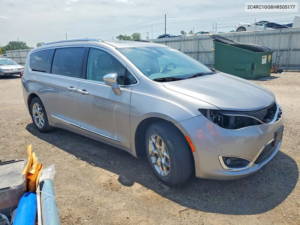 2017 Chrysler Pacifica Limited VIN: 2C4RC1GG8HR505177 Lot: 61850956