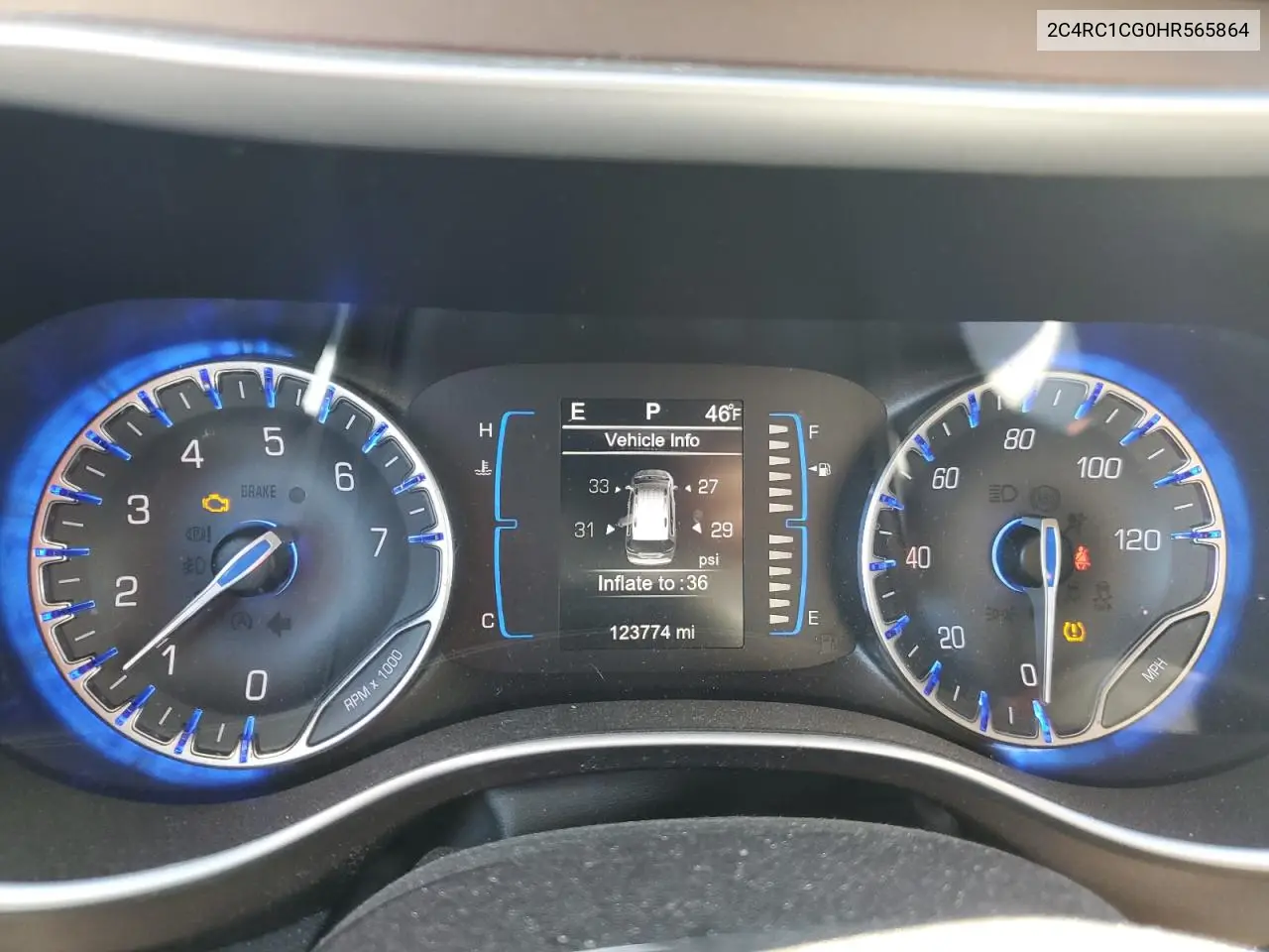 2C4RC1CG0HR565864 2017 Chrysler Pacifica Lx