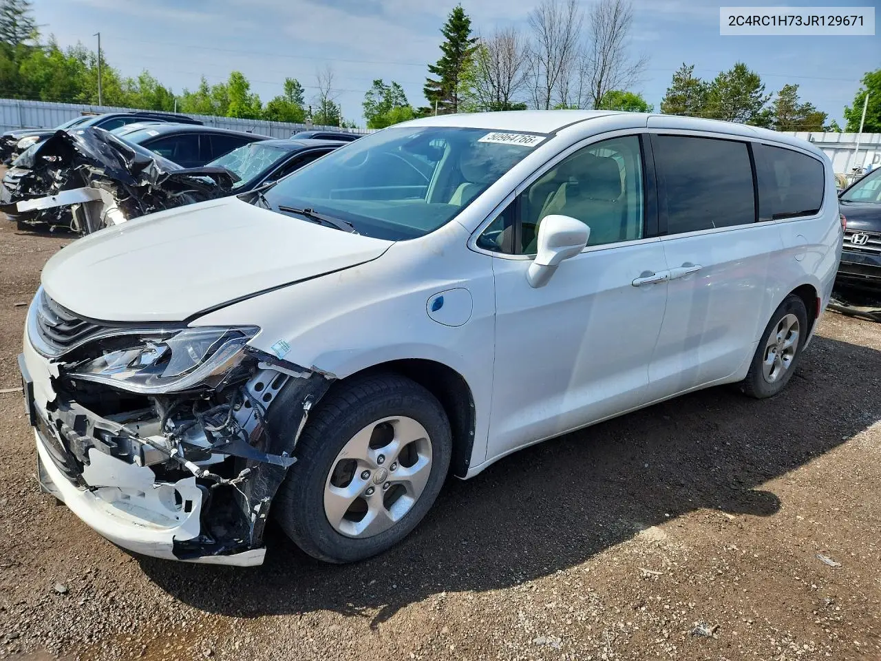 2018 Chrysler Pacifica Hybrid Touring Plus VIN: 2C4RC1H73JR129671 Lot: 50964766
