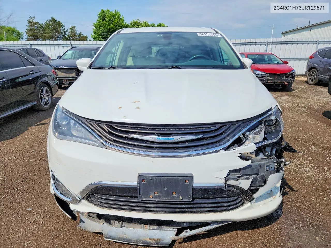 2018 Chrysler Pacifica Hybrid Touring Plus VIN: 2C4RC1H73JR129671 Lot: 50964766