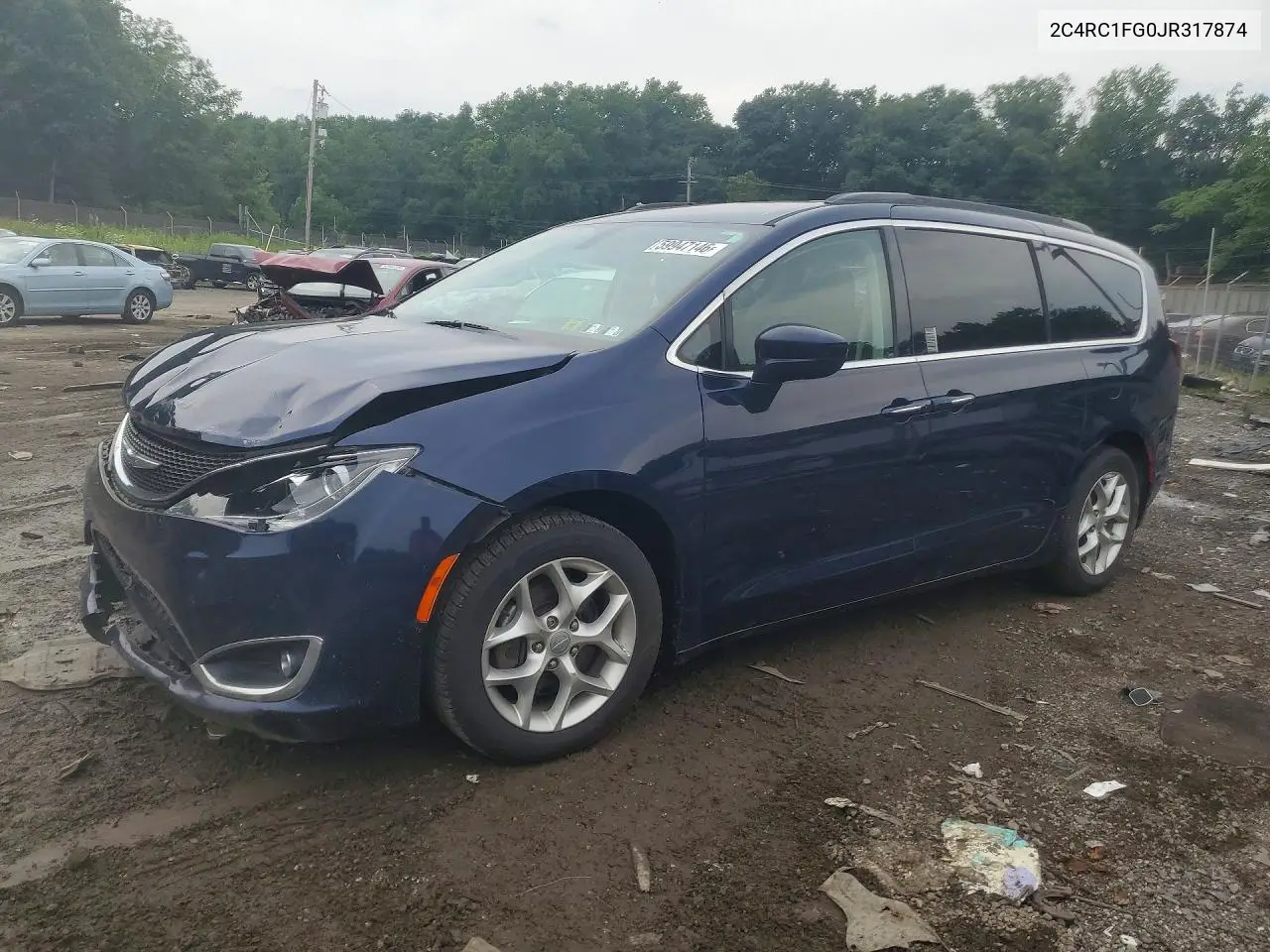 2018 Chrysler Pacifica Touring Plus VIN: 2C4RC1FG0JR317874 Lot: 59947146