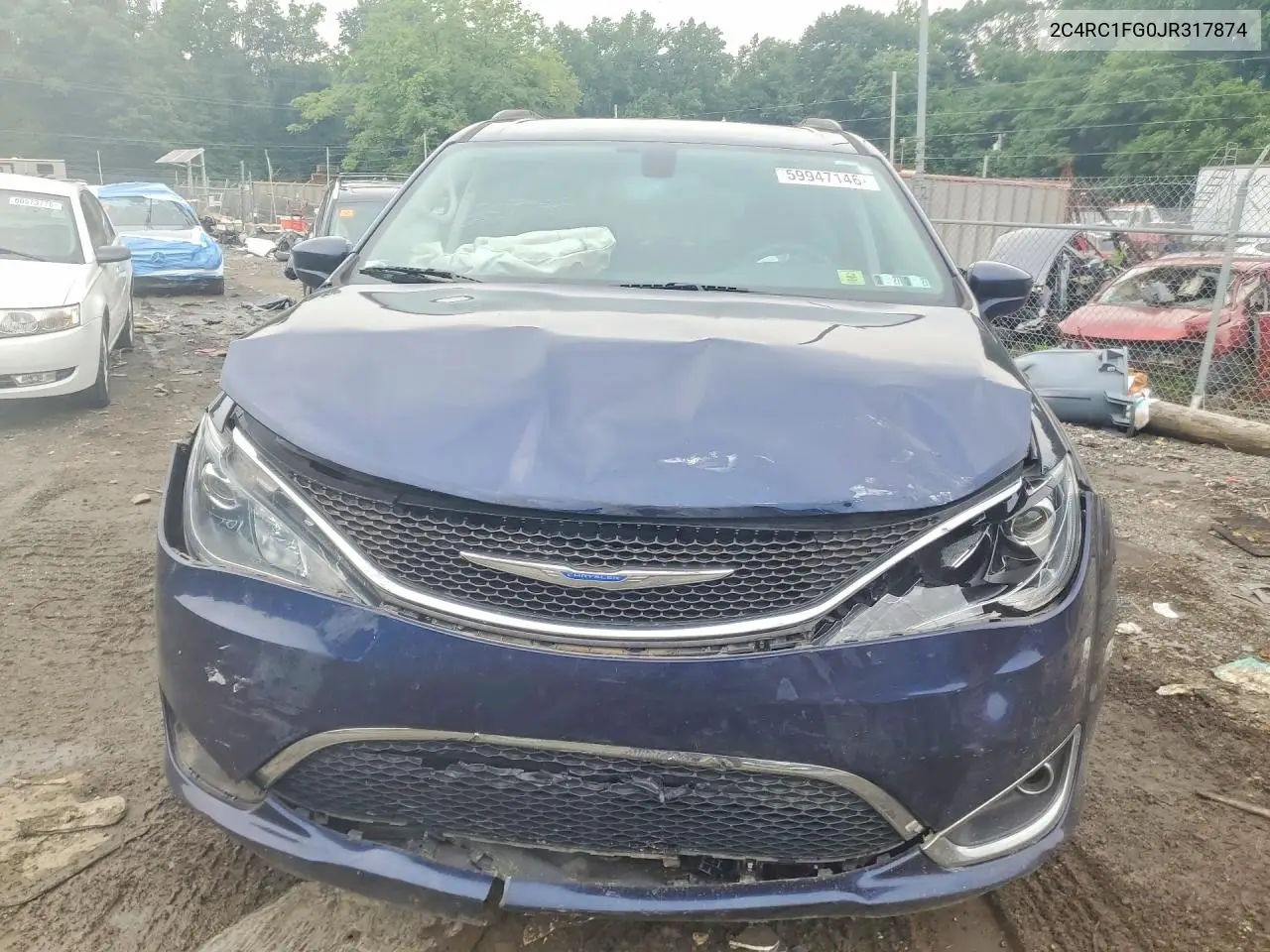 2018 Chrysler Pacifica Touring Plus VIN: 2C4RC1FG0JR317874 Lot: 59947146