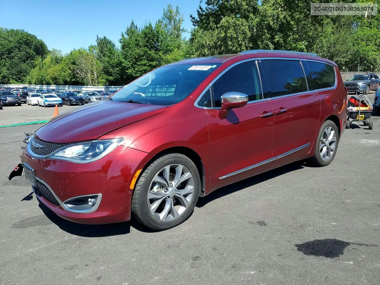 2018 Chrysler Pacifica Limited VIN: 2C4RC1GG1JR365074 Lot: 60874826