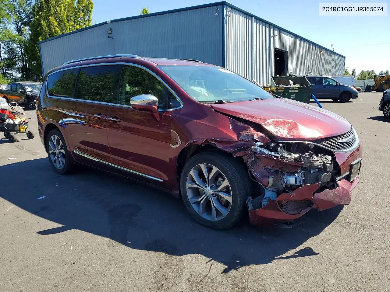 2018 Chrysler Pacifica Limited VIN: 2C4RC1GG1JR365074 Lot: 60874826