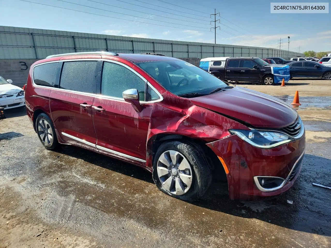 2018 Chrysler Pacifica Hybrid Limited VIN: 2C4RC1N75JR164300 Lot: 61195316