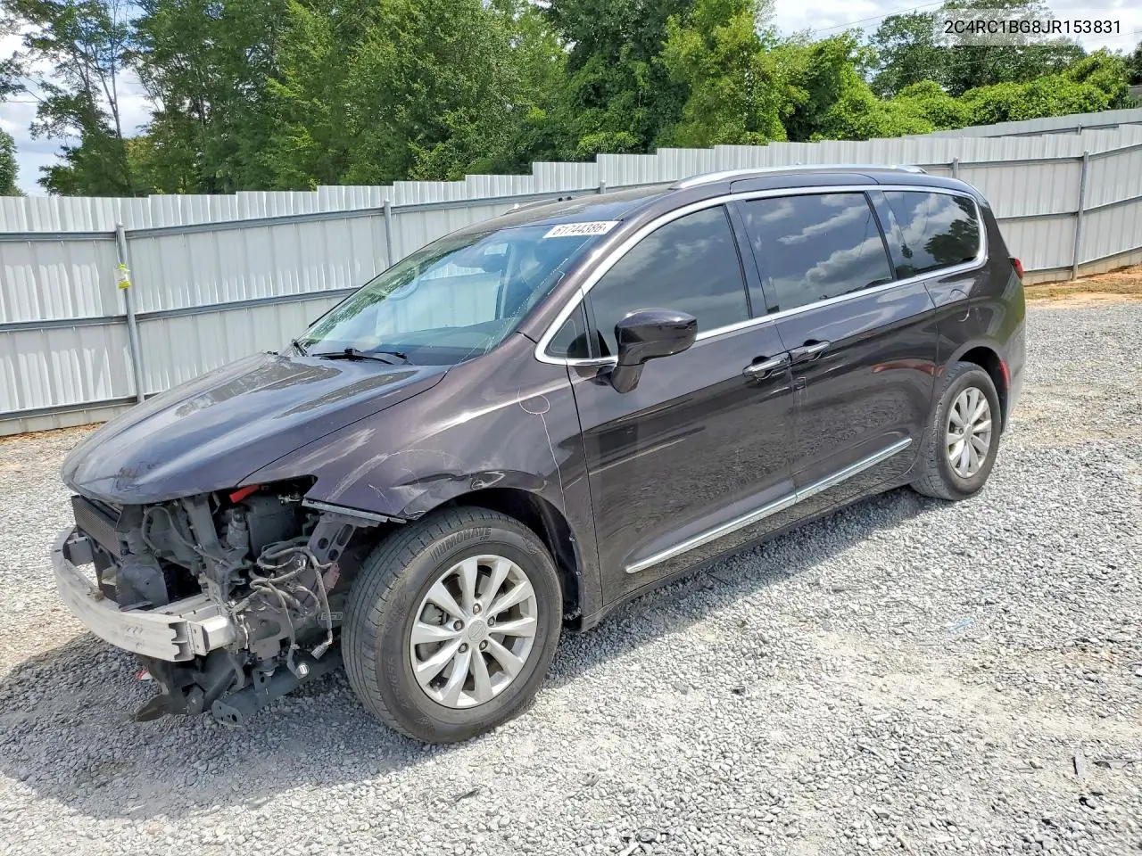 2C4RC1BG8JR153831 2018 Chrysler Pacifica Touring L