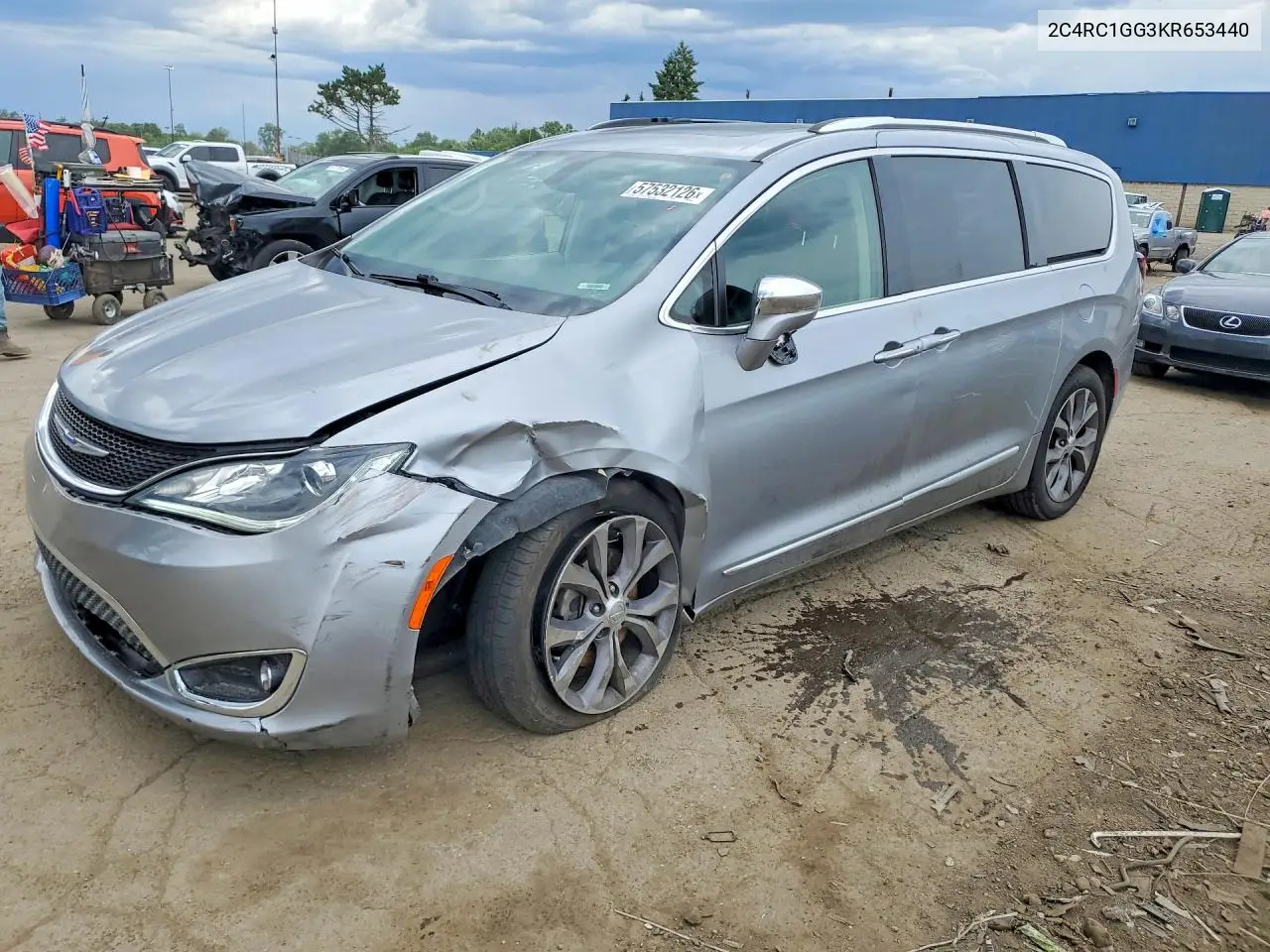 2019 Chrysler Pacifica Limited VIN: 2C4RC1GG3KR653440 Lot: 57532126