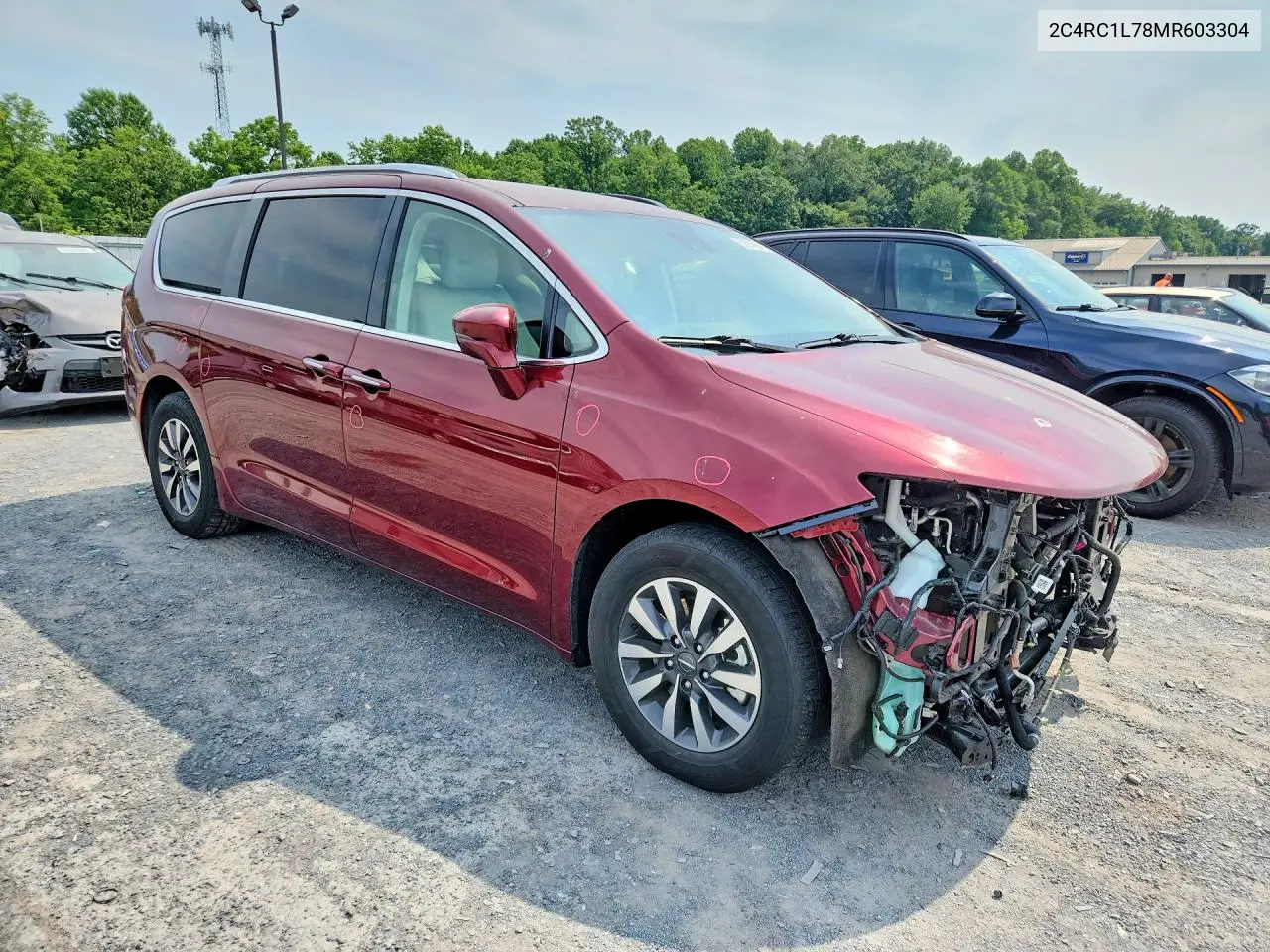 2021 Chrysler Pacifica Hybrid Touring L VIN: 2C4RC1L78MR603304 Lot: 60594086