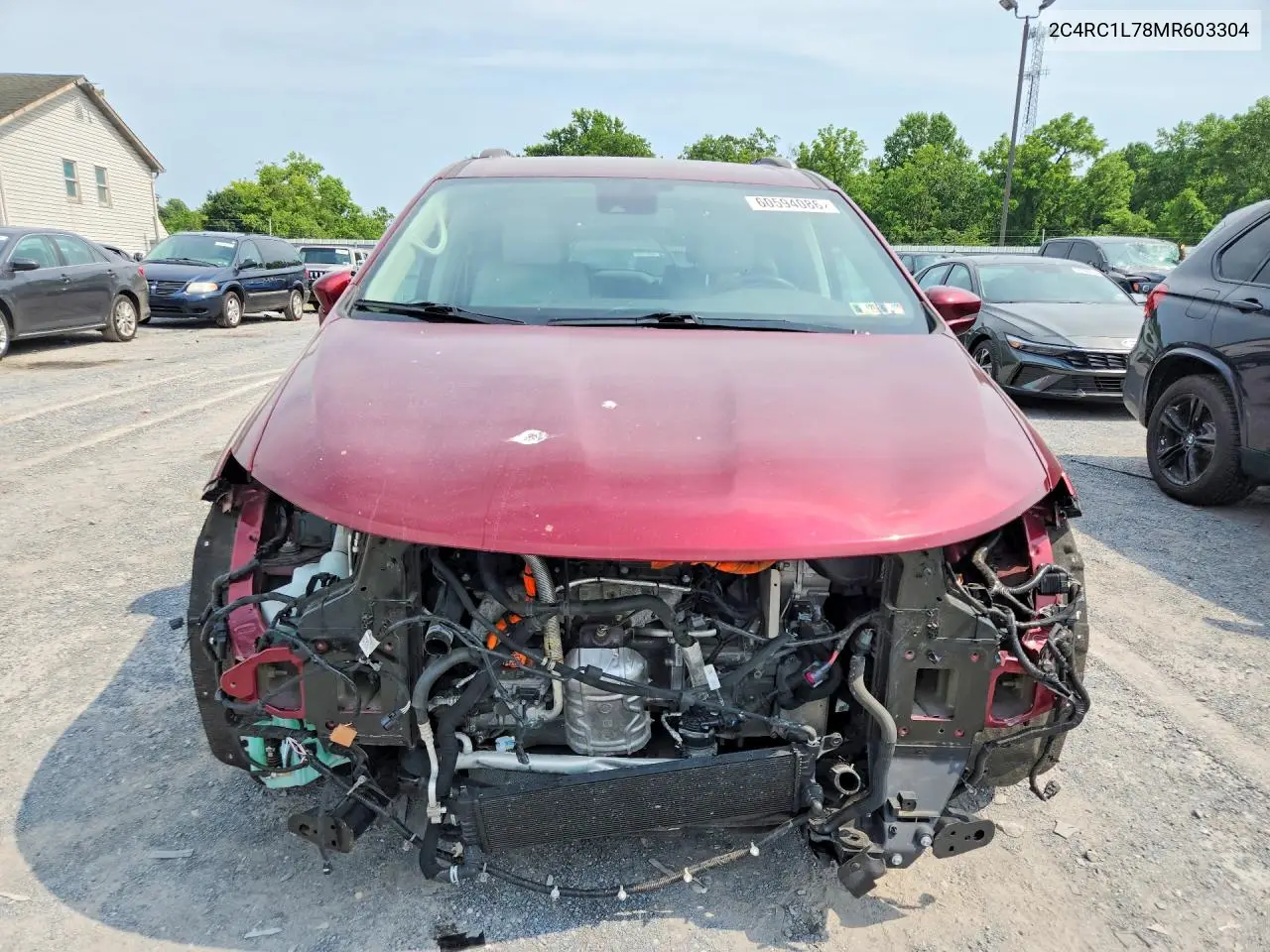 2021 Chrysler Pacifica Hybrid Touring L VIN: 2C4RC1L78MR603304 Lot: 60594086