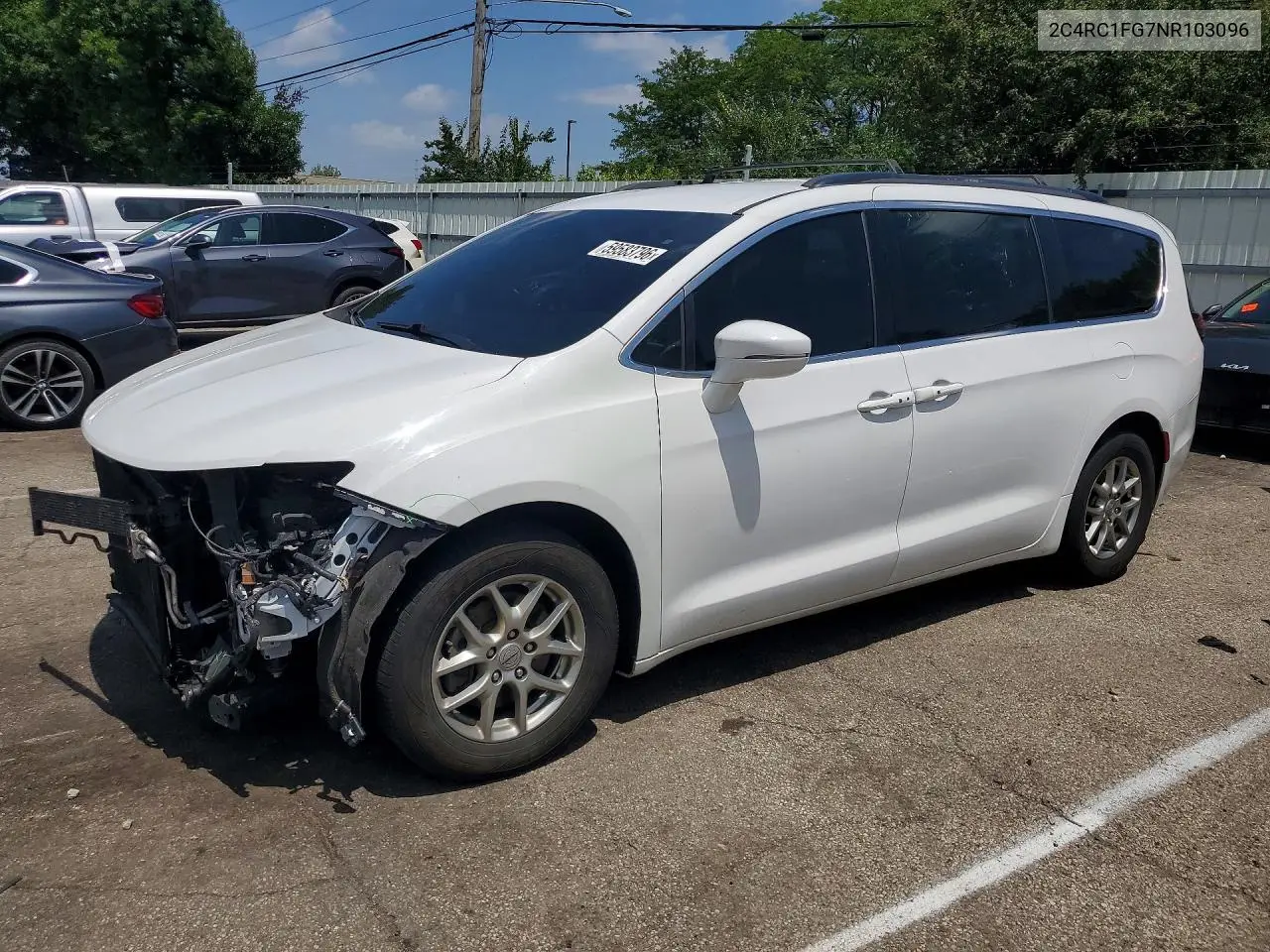 2022 Chrysler Pacifica Touring VIN: 2C4RC1FG7NR103096 Lot: 59583796