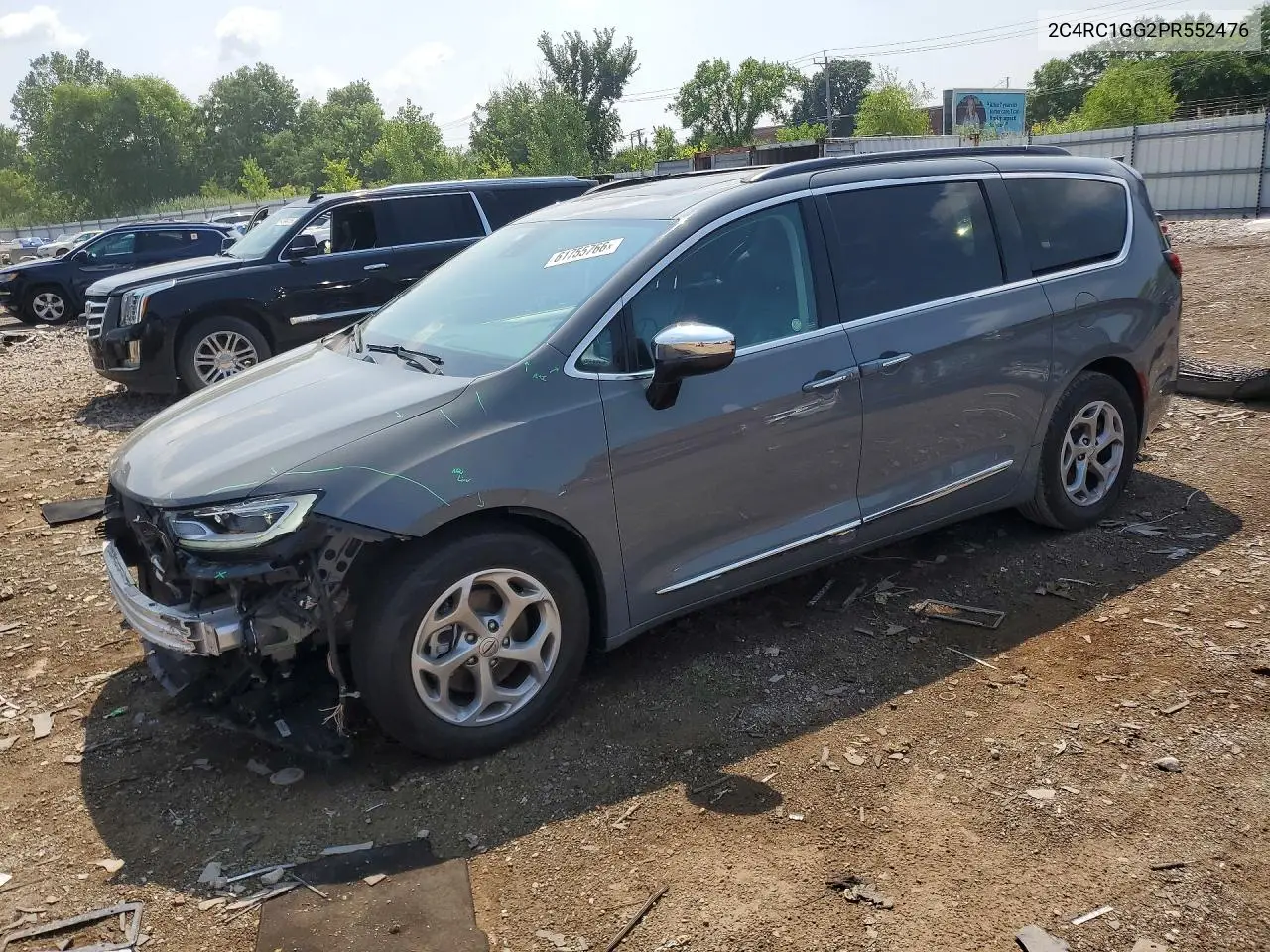 2023 Chrysler Pacifica Limited VIN: 2C4RC1GG2PR552476 Lot: 61755766