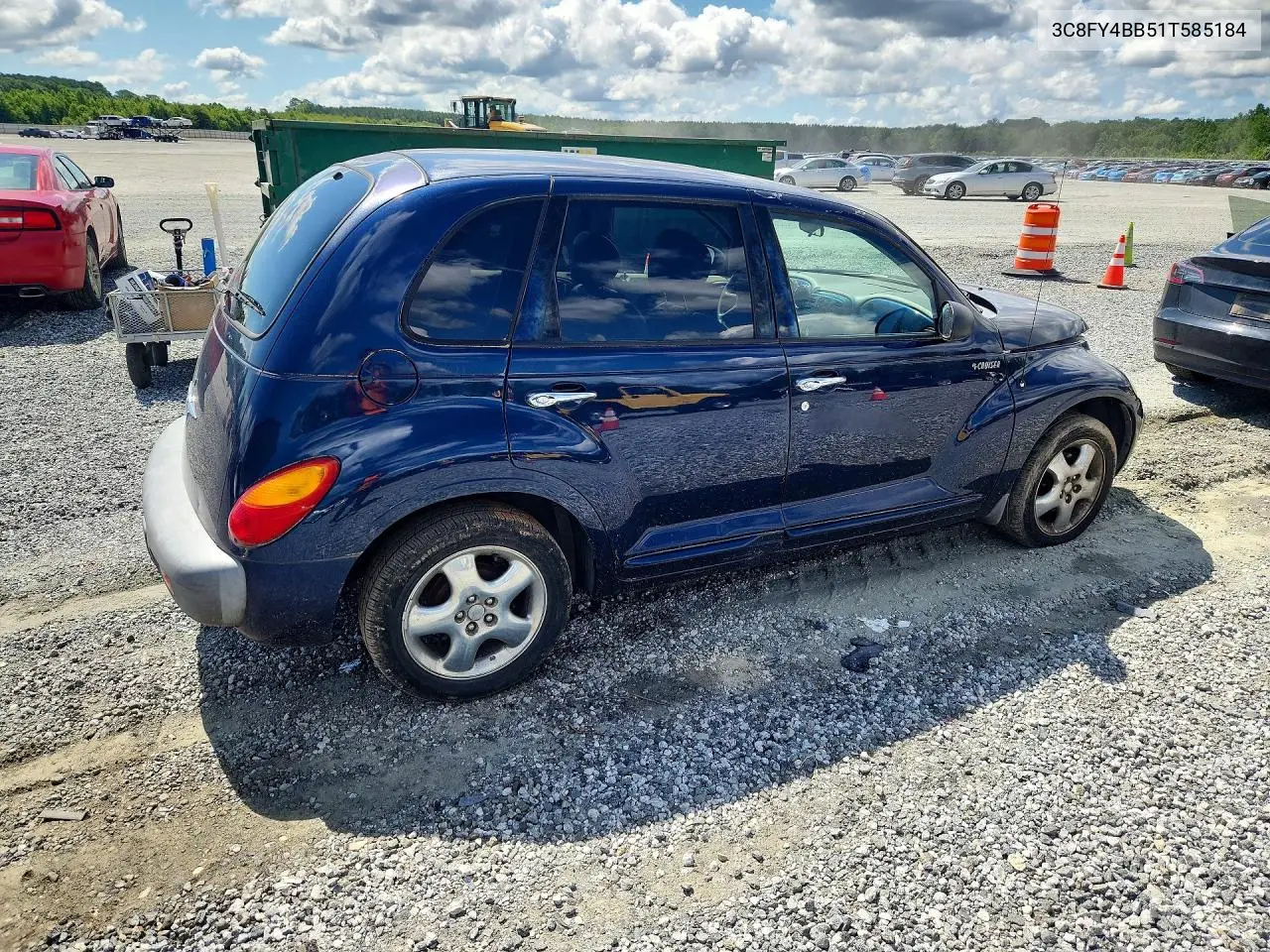 2001 Chrysler Pt Cruiser VIN: 3C8FY4BB51T585184 Lot: 58109696
