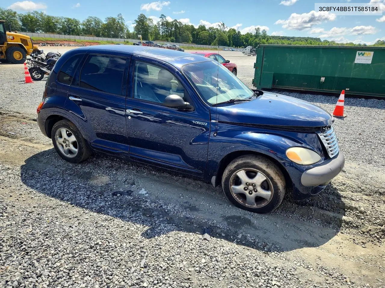 2001 Chrysler Pt Cruiser VIN: 3C8FY4BB51T585184 Lot: 58109696