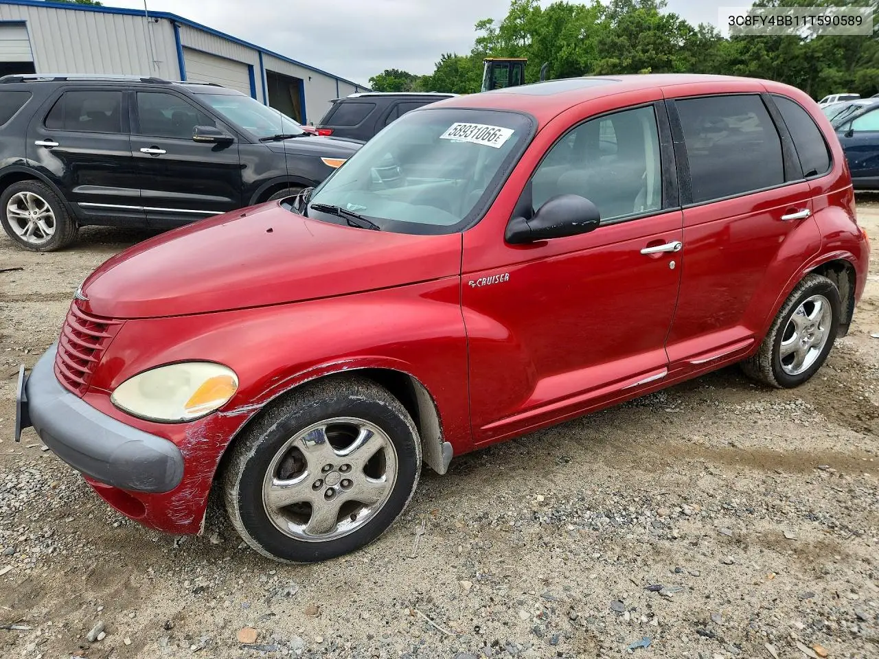 2001 Chrysler Pt Cruiser VIN: 3C8FY4BB11T590589 Lot: 58931066