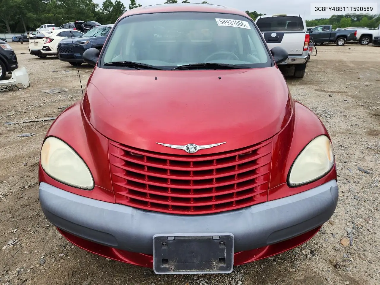 2001 Chrysler Pt Cruiser VIN: 3C8FY4BB11T590589 Lot: 58931066