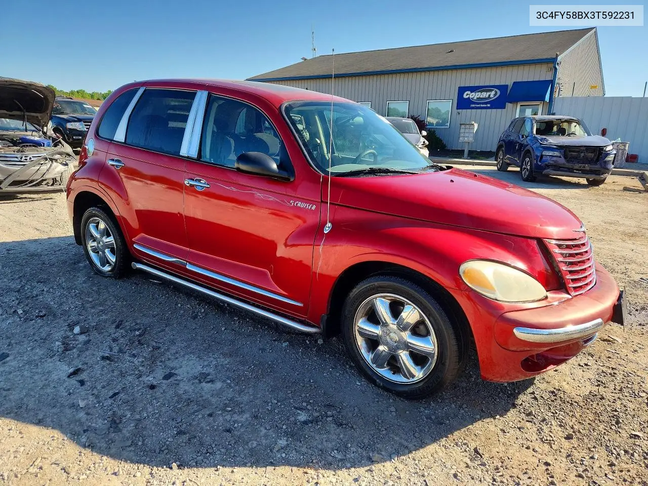 2003 Chrysler Pt Cruiser Touring VIN: 3C4FY58BX3T592231 Lot: 53116206