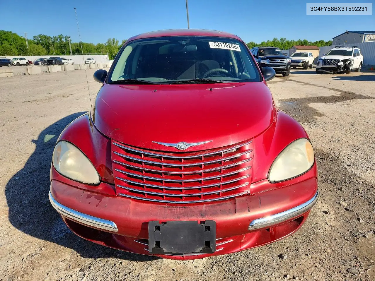 2003 Chrysler Pt Cruiser Touring VIN: 3C4FY58BX3T592231 Lot: 53116206