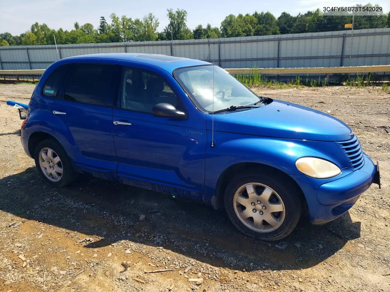 2003 Chrysler Pt Cruiser Touring VIN: 3C4FY58B73T542029 Lot: 85637055