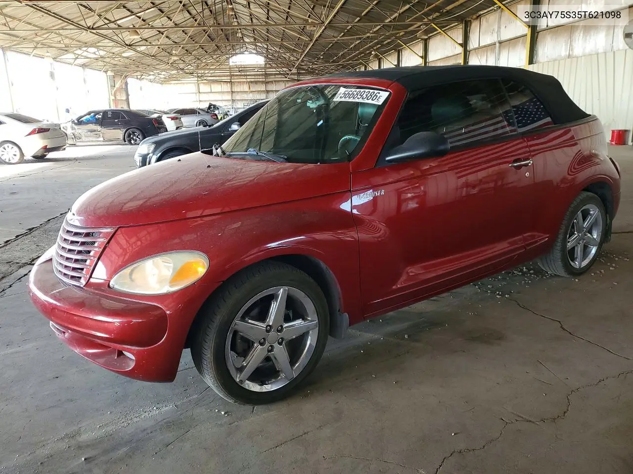 2005 Chrysler Pt Cruiser Gt VIN: 3C3AY75S35T621098 Lot: 56689386