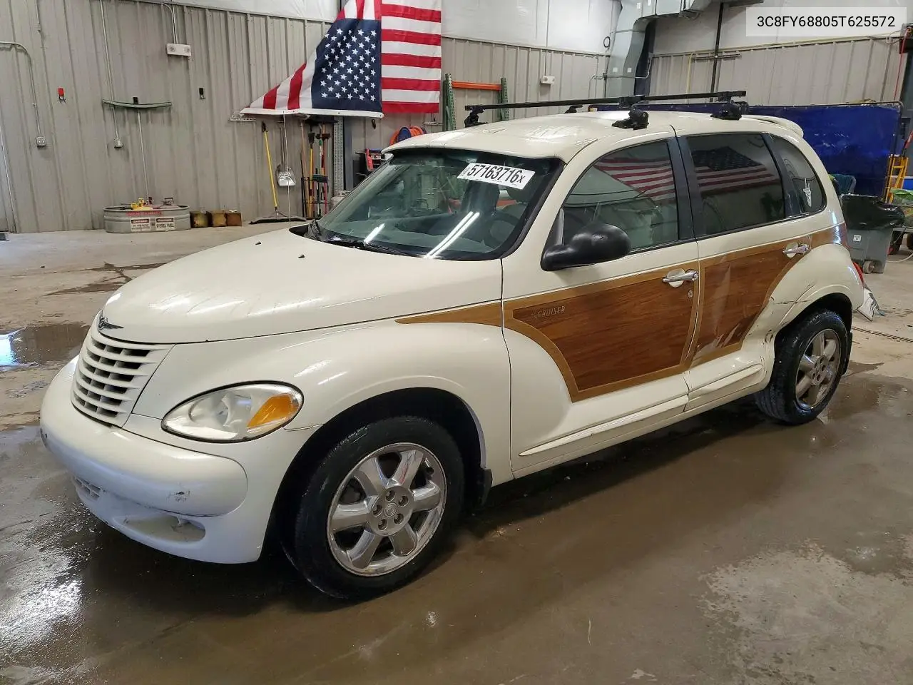 2005 Chrysler Pt Cruiser Limited VIN: 3C8FY68805T625572 Lot: 57163716