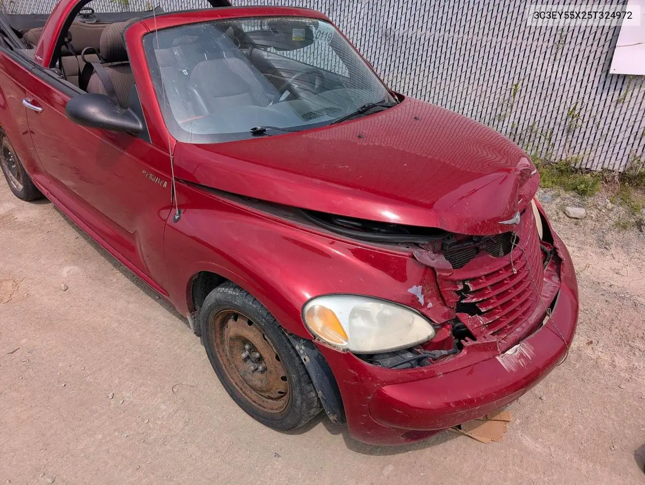 2005 Chrysler Pt Cruiser Touring VIN: 3C3EY55X25T324972 Lot: 59248726