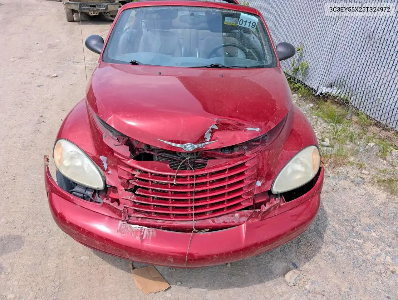 2005 Chrysler Pt Cruiser Touring VIN: 3C3EY55X25T324972 Lot: 59248726