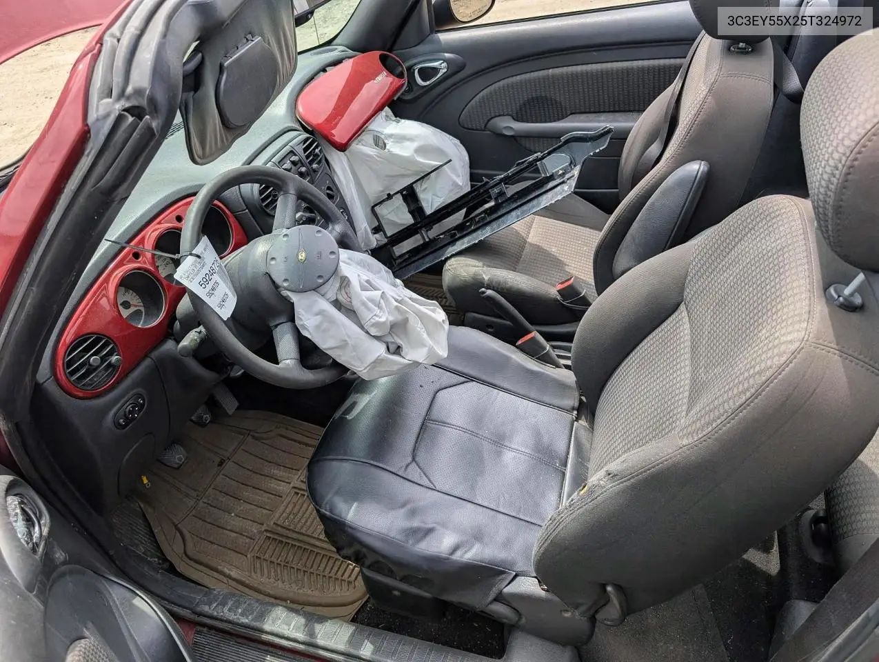 2005 Chrysler Pt Cruiser Touring VIN: 3C3EY55X25T324972 Lot: 59248726