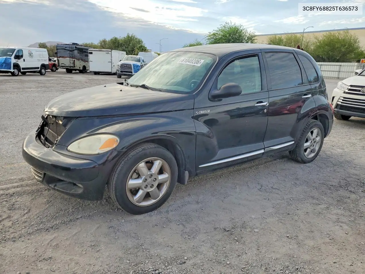 2005 Chrysler Pt Cruiser Limited VIN: 3C8FY68825T636573 Lot: 61048206