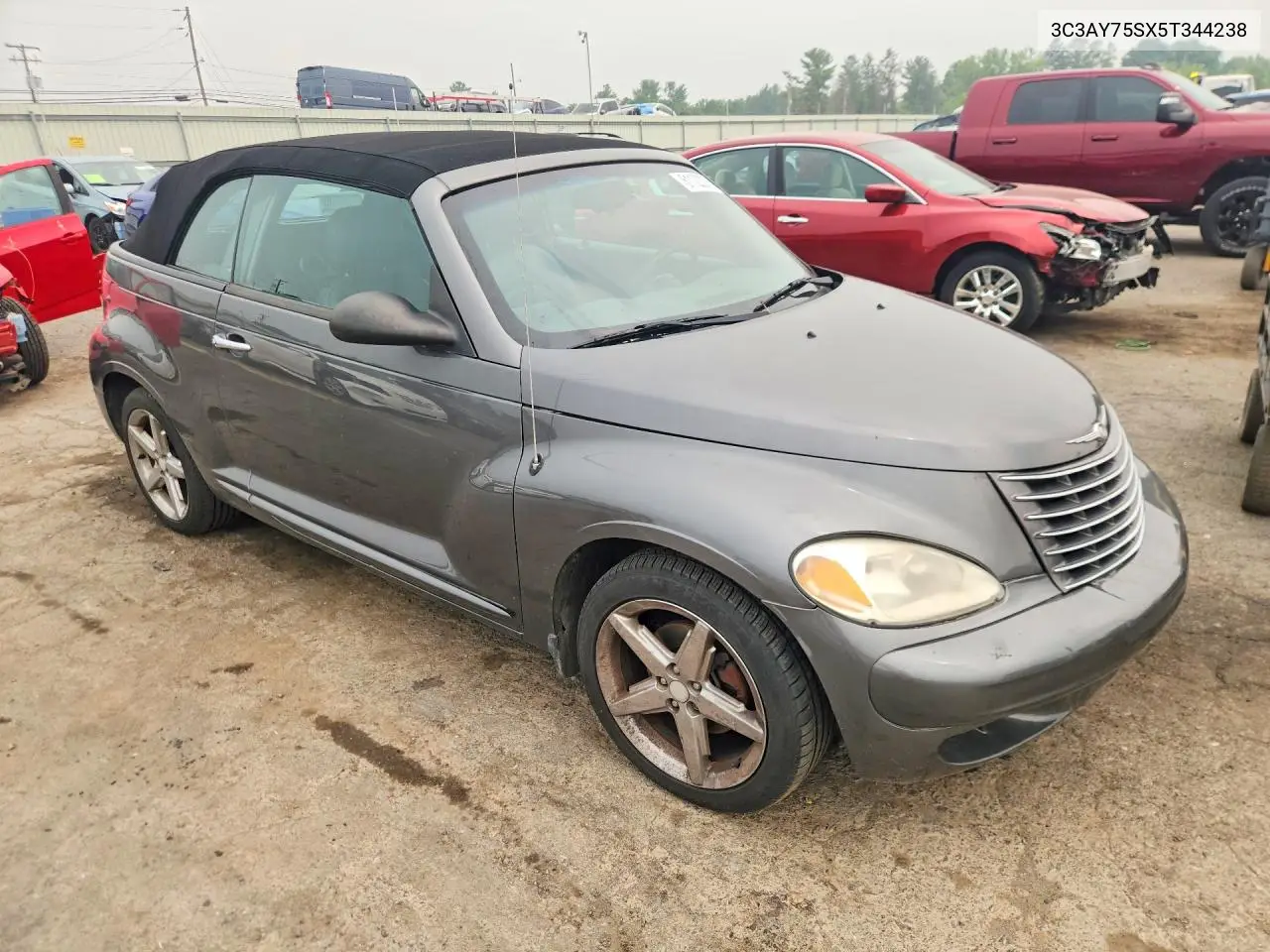 2005 Chrysler Pt Cruiser Gt VIN: 3C3AY75SX5T344238 Lot: 61122376