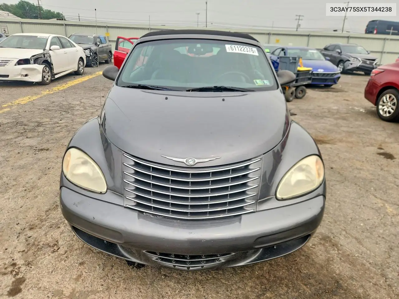 2005 Chrysler Pt Cruiser Gt VIN: 3C3AY75SX5T344238 Lot: 61122376