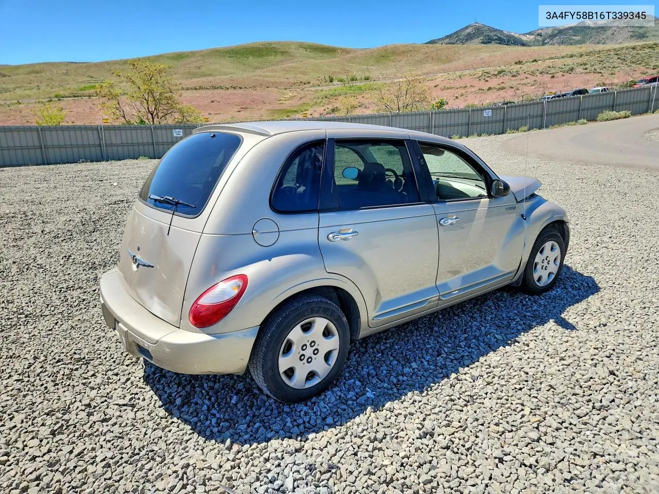 2006 Chrysler Pt Cruiser Touring VIN: 3A4FY58B16T339345 Lot: 51919306