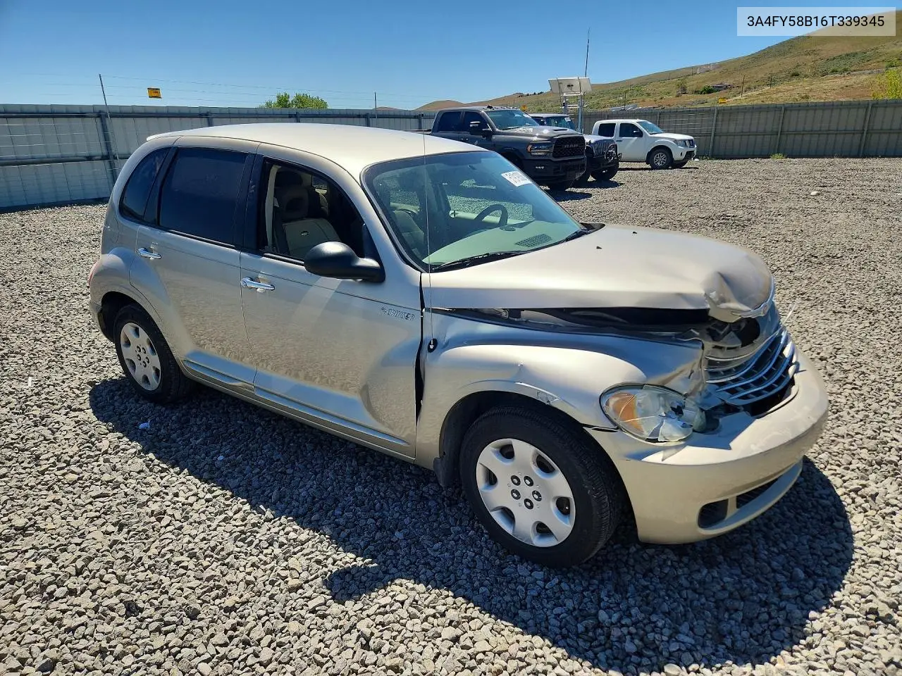2006 Chrysler Pt Cruiser Touring VIN: 3A4FY58B16T339345 Lot: 51919306