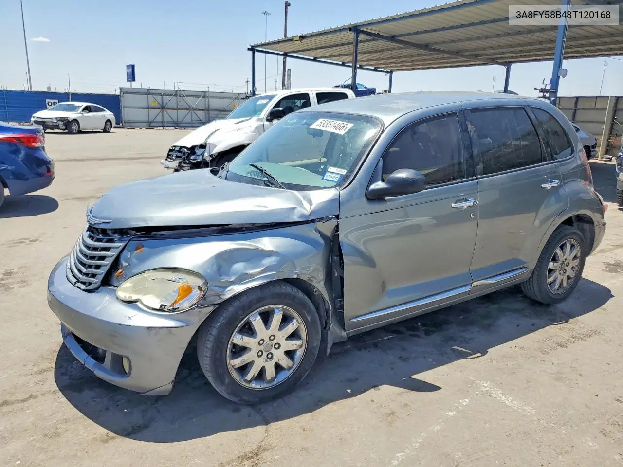 2008 Chrysler Pt Cruiser Touring VIN: 3A8FY58B48T120168 Lot: 53351466