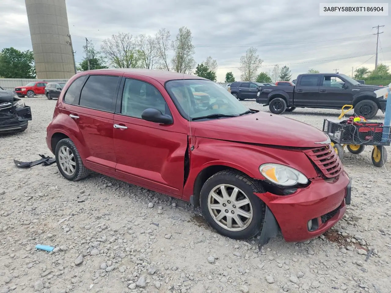 2008 Chrysler Pt Cruiser Touring VIN: 3A8FY58BX8T186904 Lot: 53722076