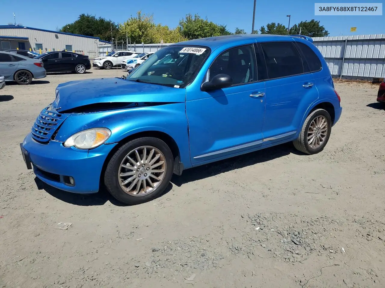 2008 Chrysler Pt Cruiser Limited VIN: 3A8FY688X8T122467 Lot: 61014866