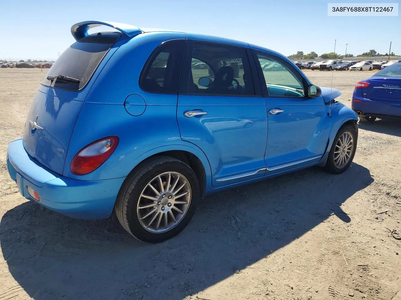 2008 Chrysler Pt Cruiser Limited VIN: 3A8FY688X8T122467 Lot: 61014866